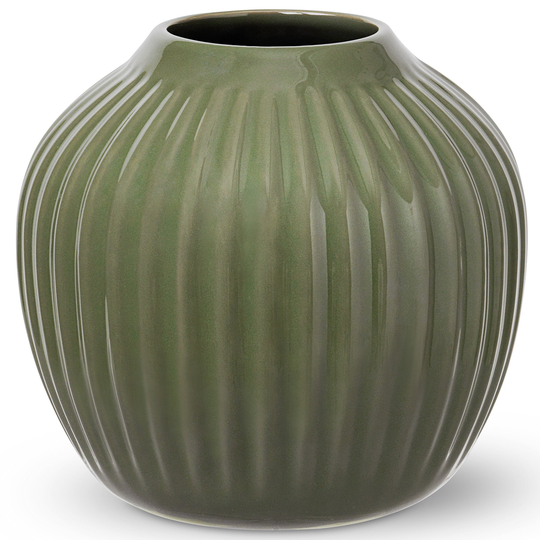 Kähler Hammershøi vase 13 cm, mörkgrön