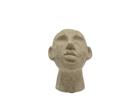 Talvik Figur Huvud 23 cm Ljus olivgrön