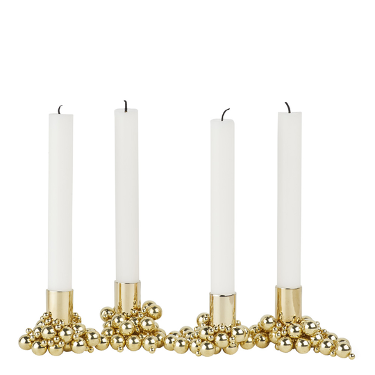 Gejst - Molekyl Ljusstake Magnetkulor 43 cm 4-pack Mässing