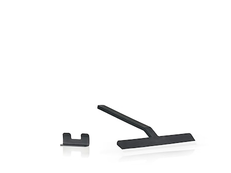 Rim Skrapa m hållare 22cm Svart