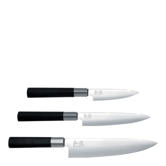 Kai - Wasabi Black Knivset 3 delar 6710P+6715U+6720C