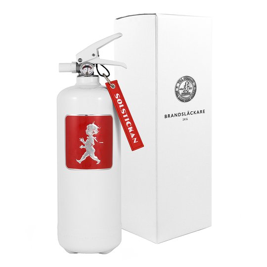 Solstickan - Brandsläckare 2 kg Vit/Rött emblem