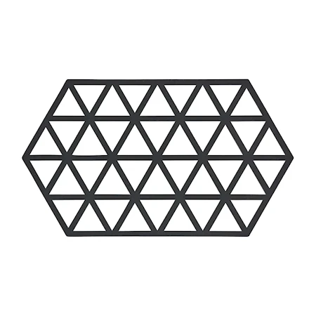 Bordskåner - Black - Stk. - Triangles - Silikone - H 0,9cm - L 24,0cm - B 14,0cm - Sticker