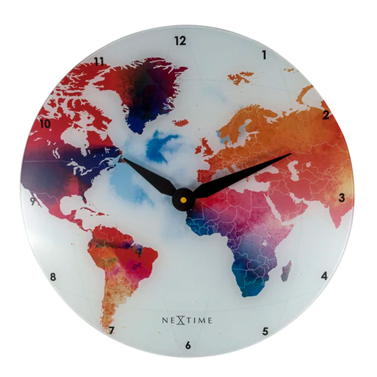 NeXtime - Colorful World Väggklocka 43 cm