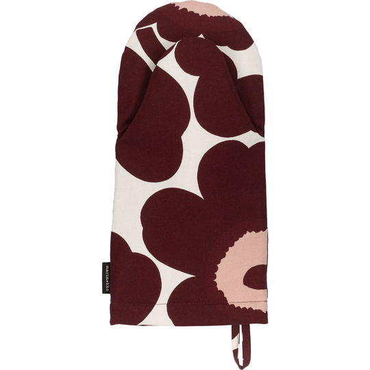 Marimekko Pieni Unikko grillvante, vinröd