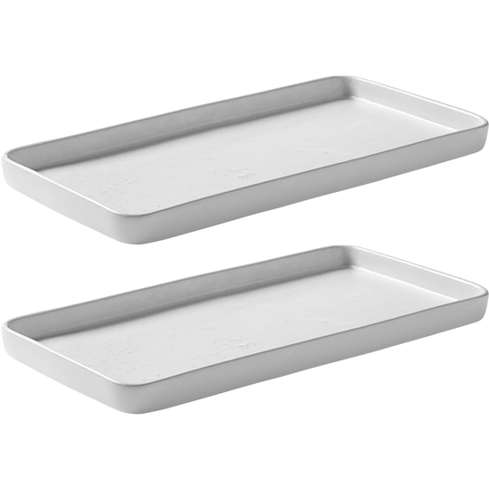 Aida RAW runt fat 34 cm, 2 st, arctic white