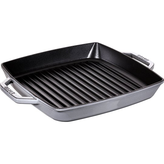Staub Pure grill kvadratisk 28 cm grå