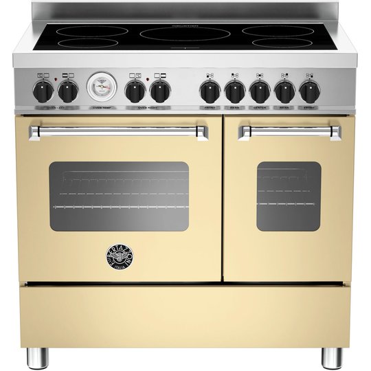 Bertazzoni MAS905IMFED Induktionshäll med 2 ugnar beige