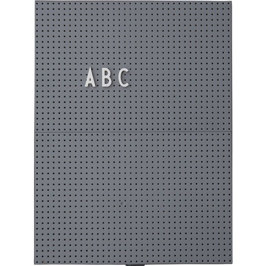 Design Letters Message Board A4, Mörkgrå