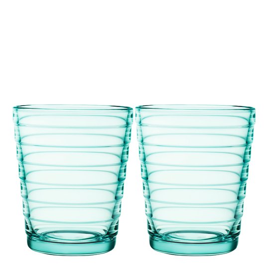 Iittala - Aino Aalto Glas 22 cl 2-pack Vattengrön
