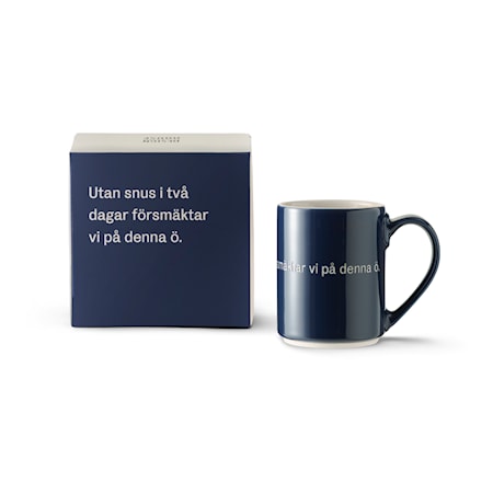 Astrid Lindgren Mugg 12 Mörkblå