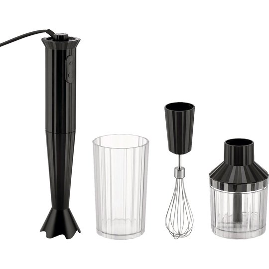 Alessi MDL10S Plissé stavmixerset, svart