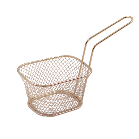 Pommeskorgar 8-pack Guld