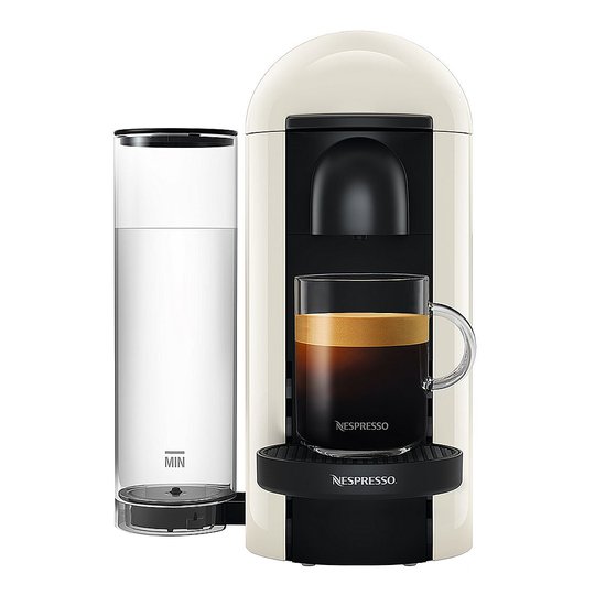 Nespresso - VertuoPlus Round Top Kaffemaskin Vit