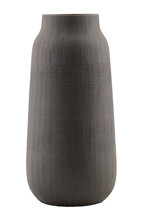 Vas Groove Ø 16x35cm Svart