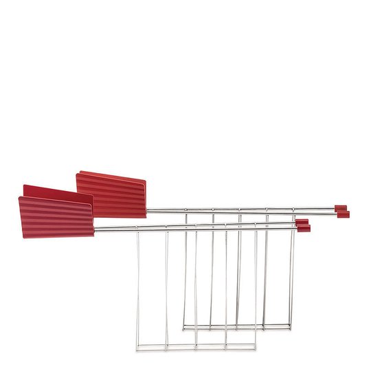 Alessi - Plissé Toastgaller Röd