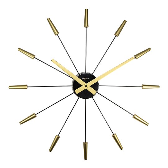 NeXtime - Plug Inn Väggklocka 58 cm Guld