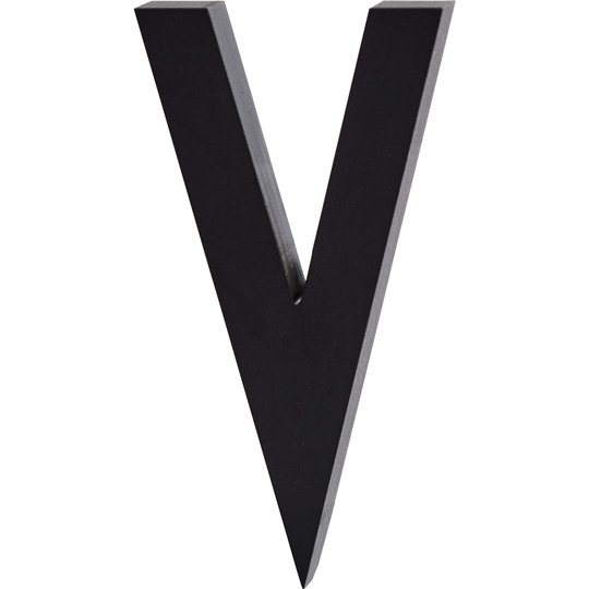 Design Letters Bokstav Grå i Aluminium 50 mm, V
