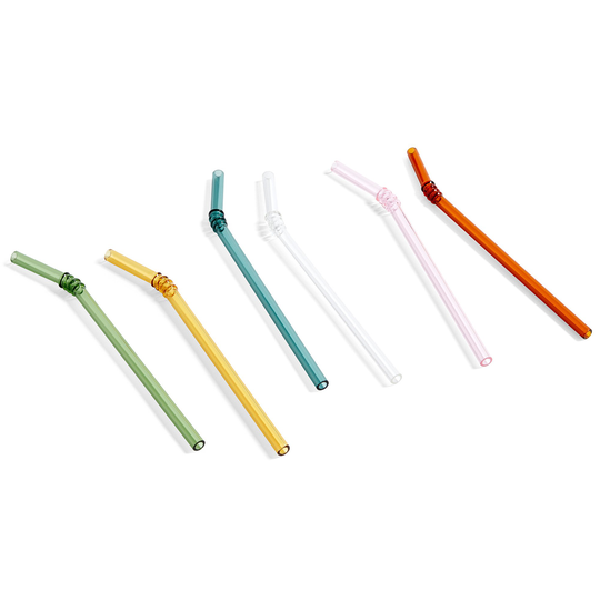 HAY Sip Swirl sugrör, 6-pack, multicolor