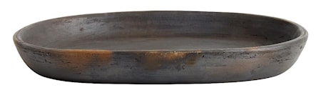 Fat Oval Hazel Brun Terracotta 30x5x45 cm