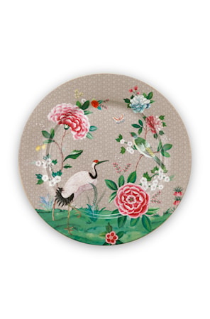Plate Blushing Birds Khaki 32cm