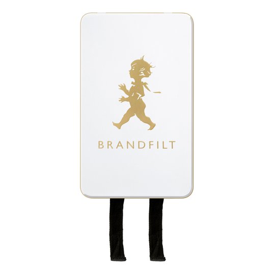 Solstickan - Brandfilt 120x120 cm Vit/Guld