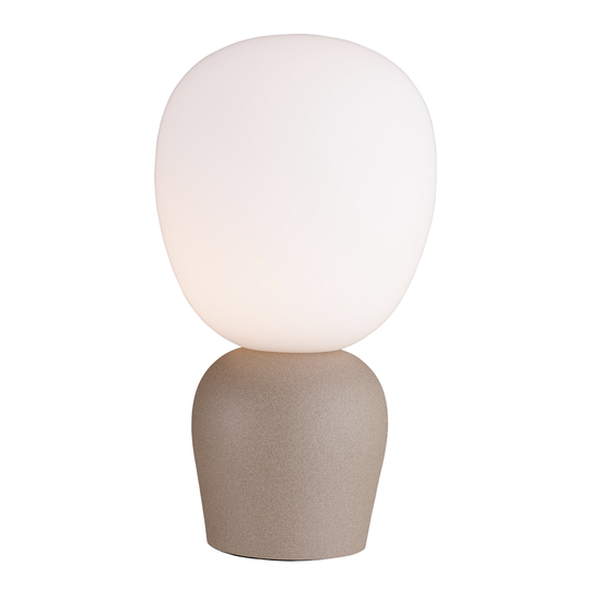 Belid - Buddy Bordslampa 18,4 cm Sand Struktur/Opal Glas
