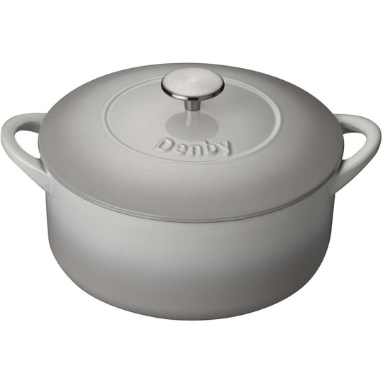 Denby Natural Canvas Rund Gjutjärnsgryta 26 cm 5,2 l