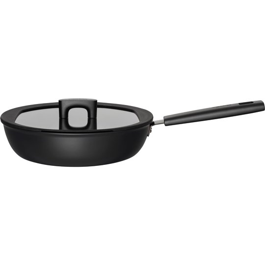 Fiskars Hard Face traktörpanna med lock, 28 cm