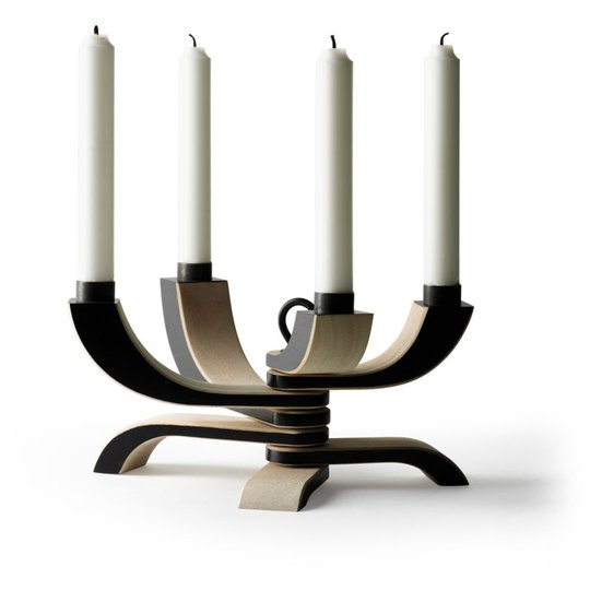 Design House Stockholm Nordic Light Ljusstake 4 armar Svart