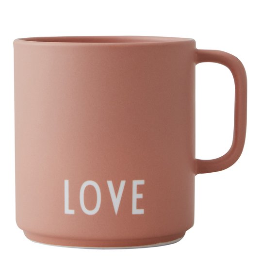 Design Letters - Favourite Cup med öra Love Nude