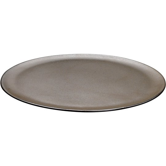 Aida RAW runt fat metallisk brun 34 cm.