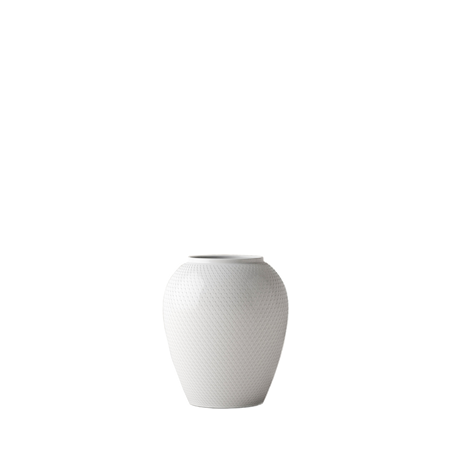 Rhombe Vas Vit 16,5 cm