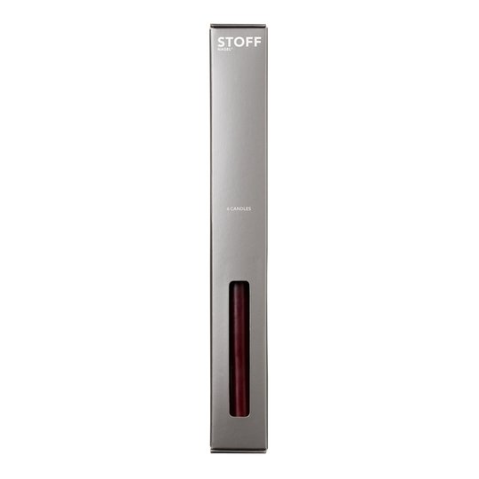 Stoff Nagel - Stoff Nagel Kronljus 6-pack Burgundy
