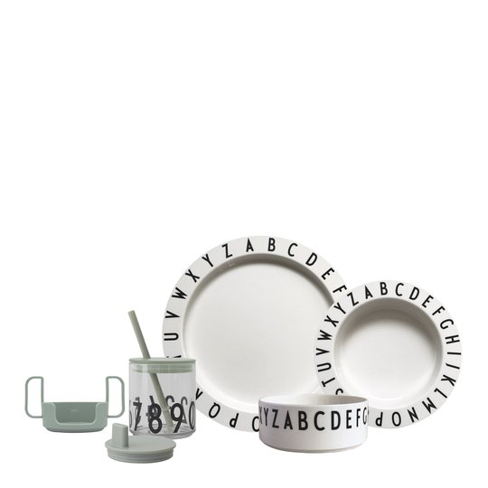 Design Letters - Eat & Learn Gåvoset A-Z Vit/Grön