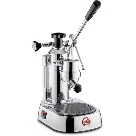 La Pavoni Europiccola Lusso Espressomaskin 0,8 liter Rostfritt stål med trähandtag LPLELQ01EU