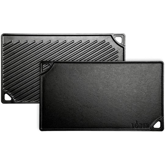 Lodge Grillplatta/Stekplatta Vändbar Gjutjärn 43 x 24 cm