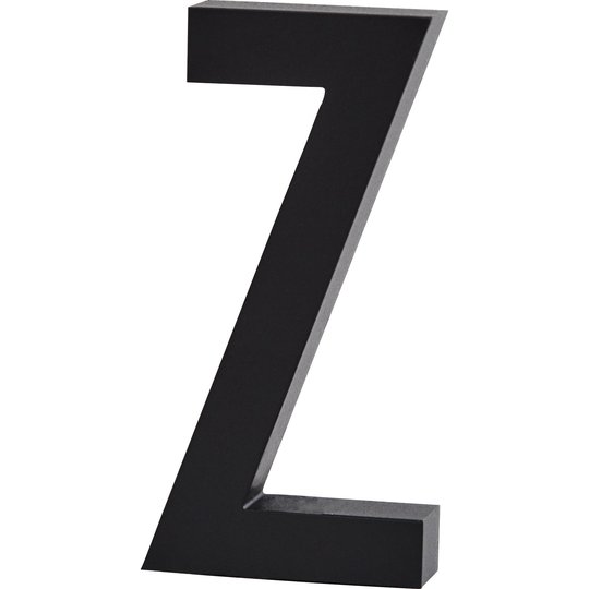Design Letters Bokstav Grå i Aluminium 50 mm, Z