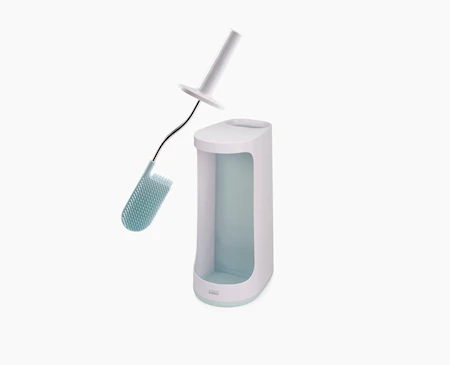 Flex Store Toilet Brush with Extra-large Caddy - Blue/White