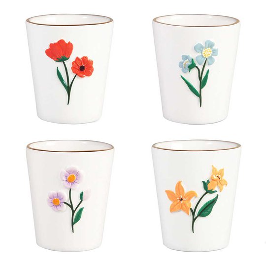 & klevering - Wild Flower Mugg 20 cl 4-pack