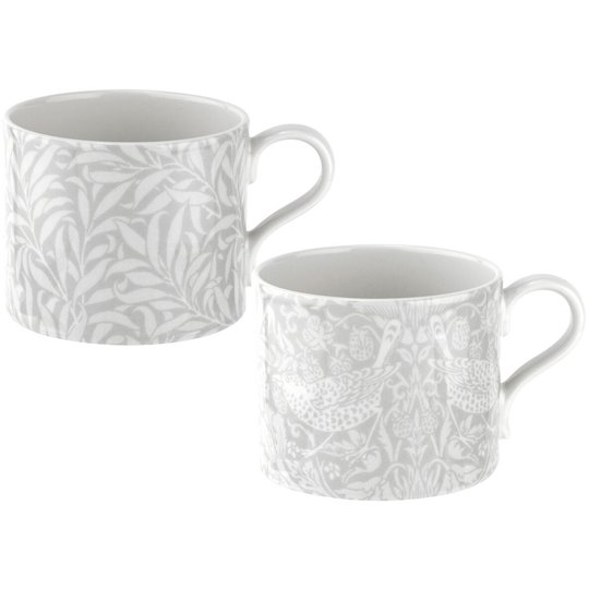 Royal Worcester Pure Strawberry Thief & Willow Bough Mugg 2 st