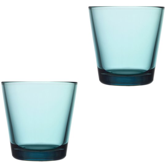 Iittala Kartio Glas 21 cl Havsblå 2-pack