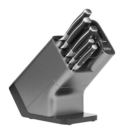 Ninja Knivset i Knivblock med inbyggd Knivslip