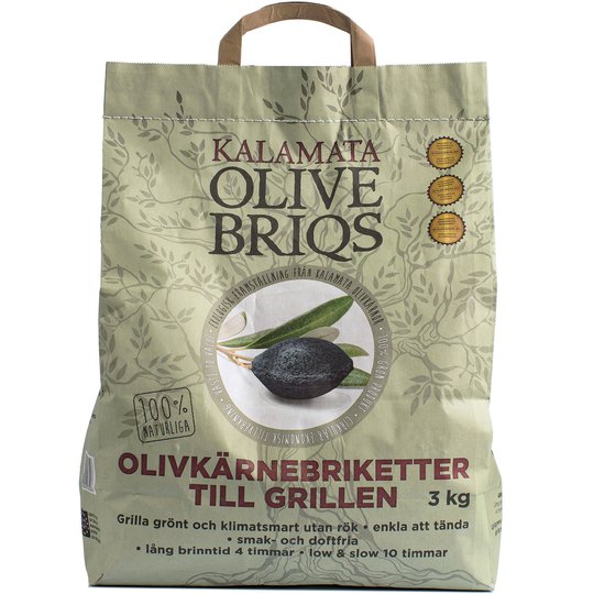 Kalamata Olivbriketter 3 kg.