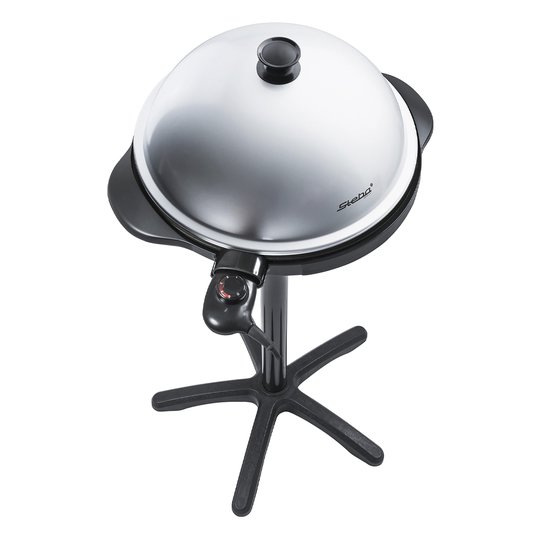 Steba - Stående Grill med Lock Svart/Silver