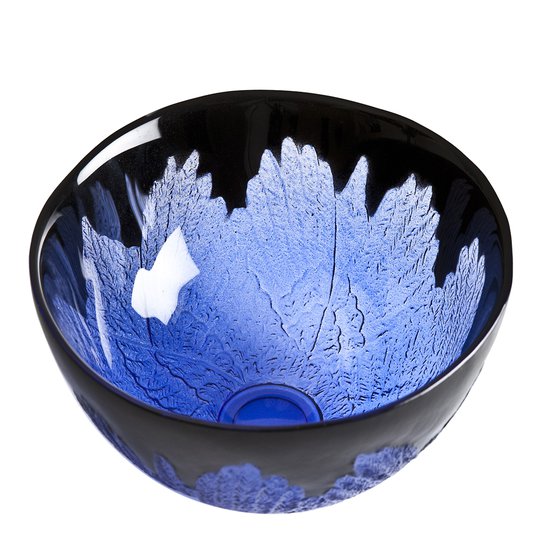 Målerås Glasbruk - Paradiso Skål Wings 24 cm Svart/Blålila