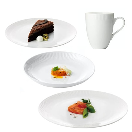 Relief set 16 delar Vit