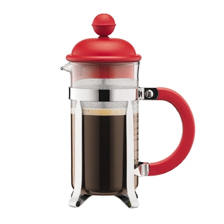 Caffettiera Kaffebryggare 3 koppar Röd