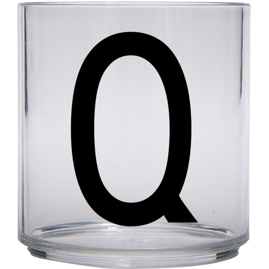Design Letters Tritan Plastglas barn, Q