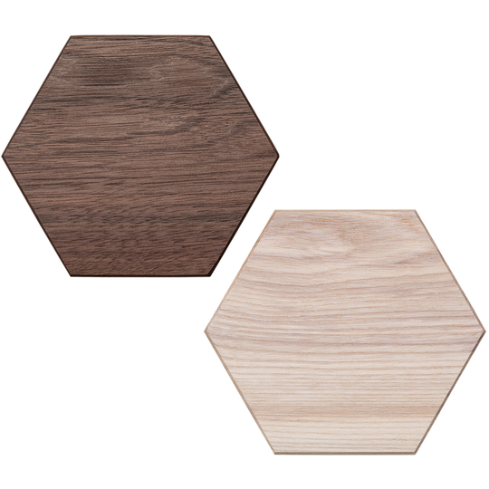 Ola Särén Design HEXA knivlist, valnöt/ask, 5-pack